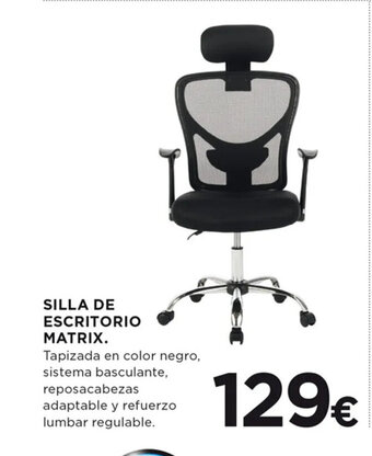 Hipercor SILLA DE ESCRITORIO MATRIX. oferta