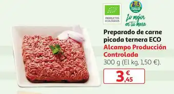 Alcampo Preparado De Carne Picada Ternera Eco oferta