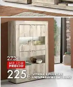 Mondo Convenienza 273€ mejor precio 225€ vitrina 4 puertas l101xp42xh161 cm 6hn5 oferta