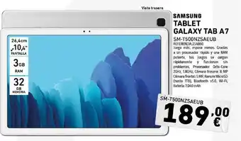 Tiendas Electrón Samsung Tablet Galaxy Tab A7 SM-T500NZSAEUB oferta