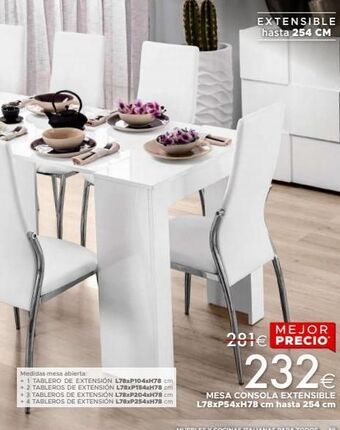 Mondo Convenienza Mesa consola oferta