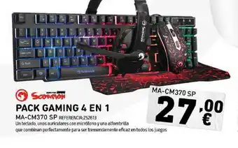 Tiendas Electrón Scorpion Pack Gaming 4 En 1 MA-CM370 SP oferta