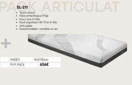 MacMobles 100gr  viac 3  nucl gon ht-articulable denundable table  mides pvp pack  90x190cm 656€ oferta