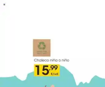 Eroski Chaleco Niña O Niño oferta
