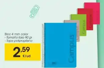 Eroski Bloc 4mm Color oferta