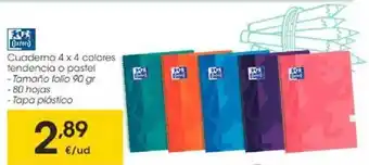 Eroski Cuaderno 4 X 4 Colores Oxford oferta