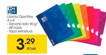 Eroski Libreta Openflex 4 X 4 Oxford oferta