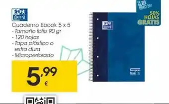 Eroski Oxford Cuaderno Ebook 5 X 5 oferta