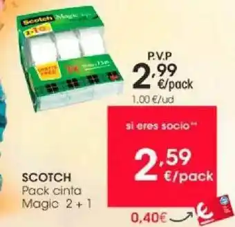 Eroski Scotch Pack Cinta Magic 2+1 oferta