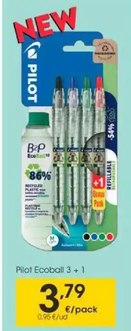Eroski Pilot Ecoball 3+1 oferta
