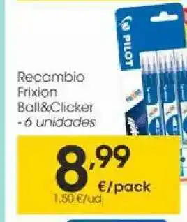 Eroski Recambio Frixion Ball&clicker oferta