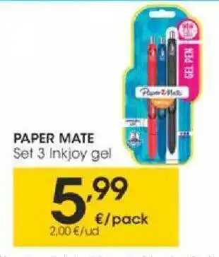 Eroski Paper Mate Set 3 Inkjoy Gel oferta