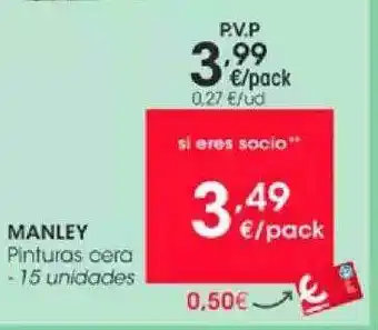 Eroski Manley Pinturas Cera oferta