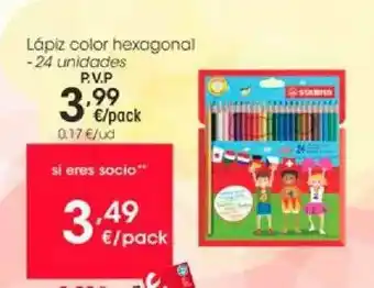 Eroski Lápiz Color Hexagonal oferta