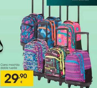 Eroski Carro Mochila Doble Rueda oferta