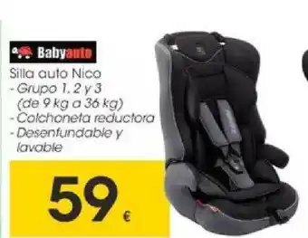Eroski Silla Auto Nico Babyauto oferta