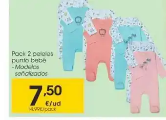 Eroski Pack 2 Peleles Punto Bebé oferta