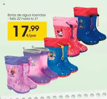 Eroski Botas De Agua Licencias oferta