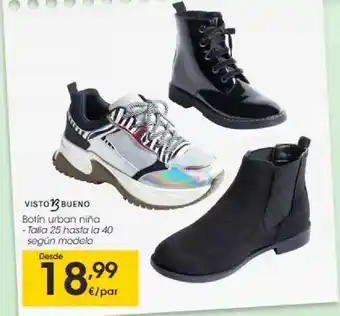 Eroski Visto Bueno Botín Urban Niña oferta