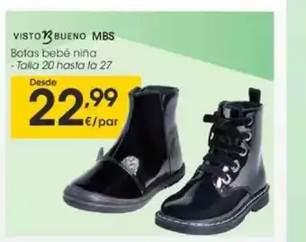 Eroski Visto Bueno Mbs Botas Bebé Niña oferta