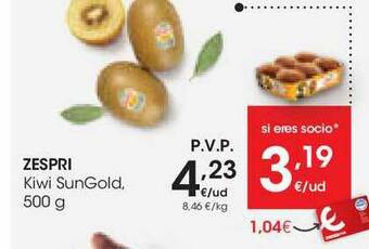Eroski Zespri Kiwi Sungold oferta