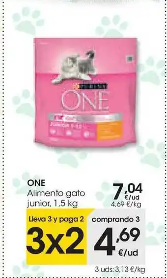 Eroski One Alimento Gato Junior 1,5kg oferta