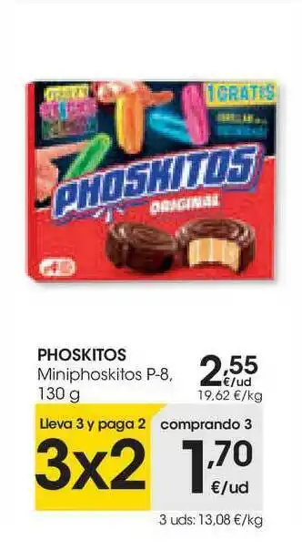 Eroski Phoskitos Miniphoskitos P-8 130g oferta