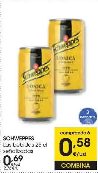 Eroski Schweppes Las Bebidas 25cl oferta