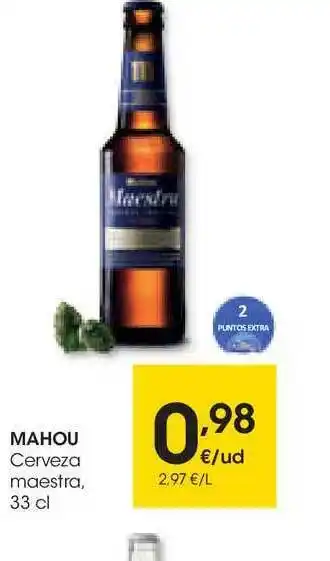Eroski Mahou Cerveza Maestra 33cl oferta