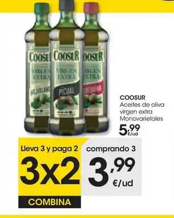 Eroski Coosur Aceites De Oliva Virgen Extra Monovarietales oferta