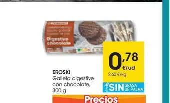 Eroski Eroski Galleta Digestive Con Chocolate 300g oferta