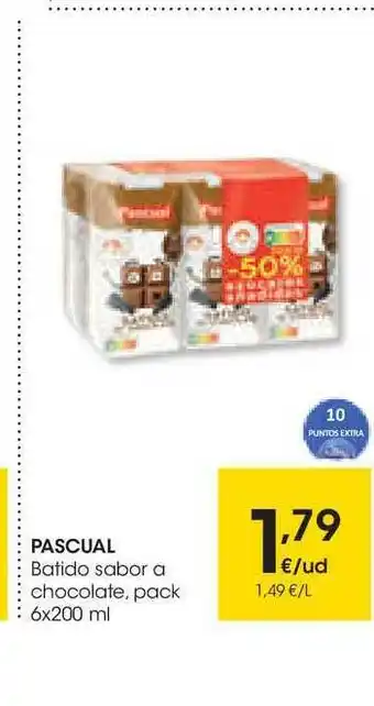 Eroski Pascual Batido Sabor A Chocolate 6x200ml oferta