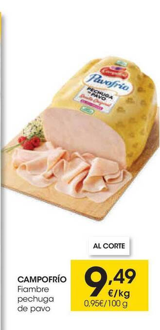 Eroski Campofrío Fiambre Pechuga De Pavo oferta