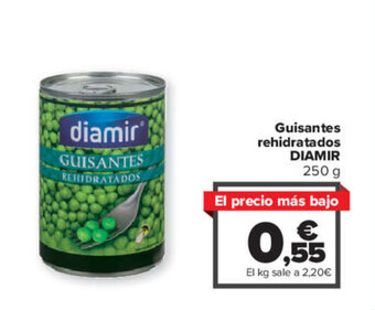 Carrefour Guisantes rehidratados DIAMIR 250 g oferta