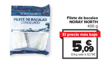 Carrefour Filete de bacalao NORAY NORTH 400 g oferta