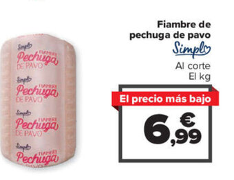 Carrefour Fiambre de pechuga de pavo oferta