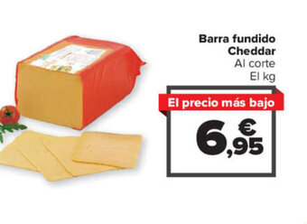 Carrefour Barra fundido Cheddar Al corte oferta