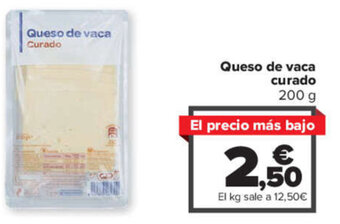 Carrefour Queso de vaca Curado oferta