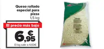 Carrefour Queso rallado especial para pizza 1,5 kg oferta