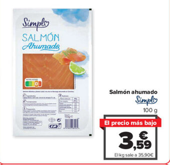 Carrefour Salmón ahumado oferta