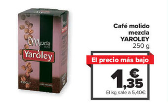 Carrefour Café molido mezcla YAROLEY 250 g oferta
