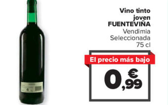 Carrefour Vino tinto joven FUENTEVIÑA Vendimia Seleccionada 75 cl oferta