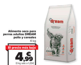 Carrefour Alimento seco para perros adultos DREAM pollo y cereales oferta