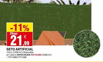 Bricoking Seto artificial oferta