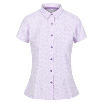 Decathlon Camisa mindano vi margarita de manga corta para mujer papaya oferta