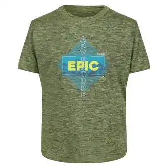 Decathlon Camiseta alvarado vi jaspeada para niños/niñas kiwi llamativo oferta