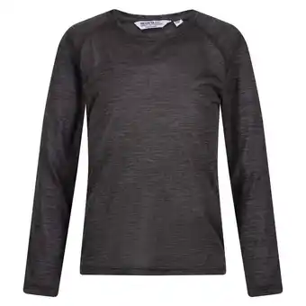 Decathlon Camiseta burlow de jaspeada de manga larga para niños/niñas violeta oferta