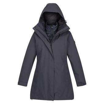 Decathlon Chaqueta impermeable denbury iii 2 en 1 para mujer denim oscuro oferta