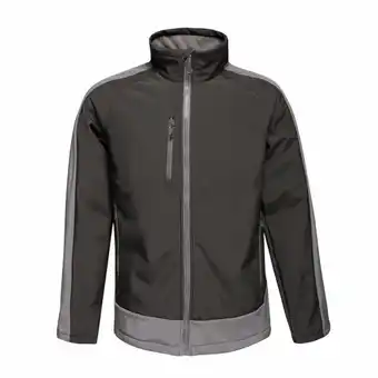 Decathlon Chaqueta softshell contraste para hombre negro azabache, rojo oriental oferta