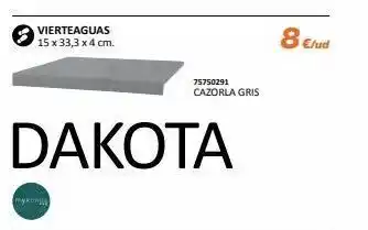 Distriplac Vierteaguas 15 x 33,3 x 4 cm. my konga dakota 75750291 cazorla gris 8 €/ud oferta
